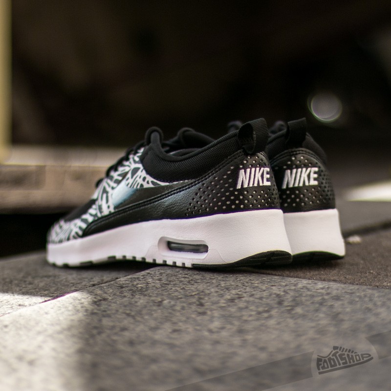 Women's shoes Nike Wmns Air Max Thea Print Black/ Black White Metallic Silver 