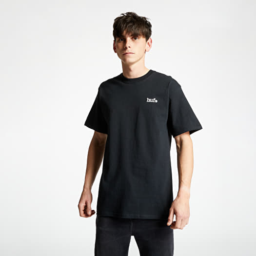T shirts HUF Neu Rose Short Sleeve Tee Black Footshop
