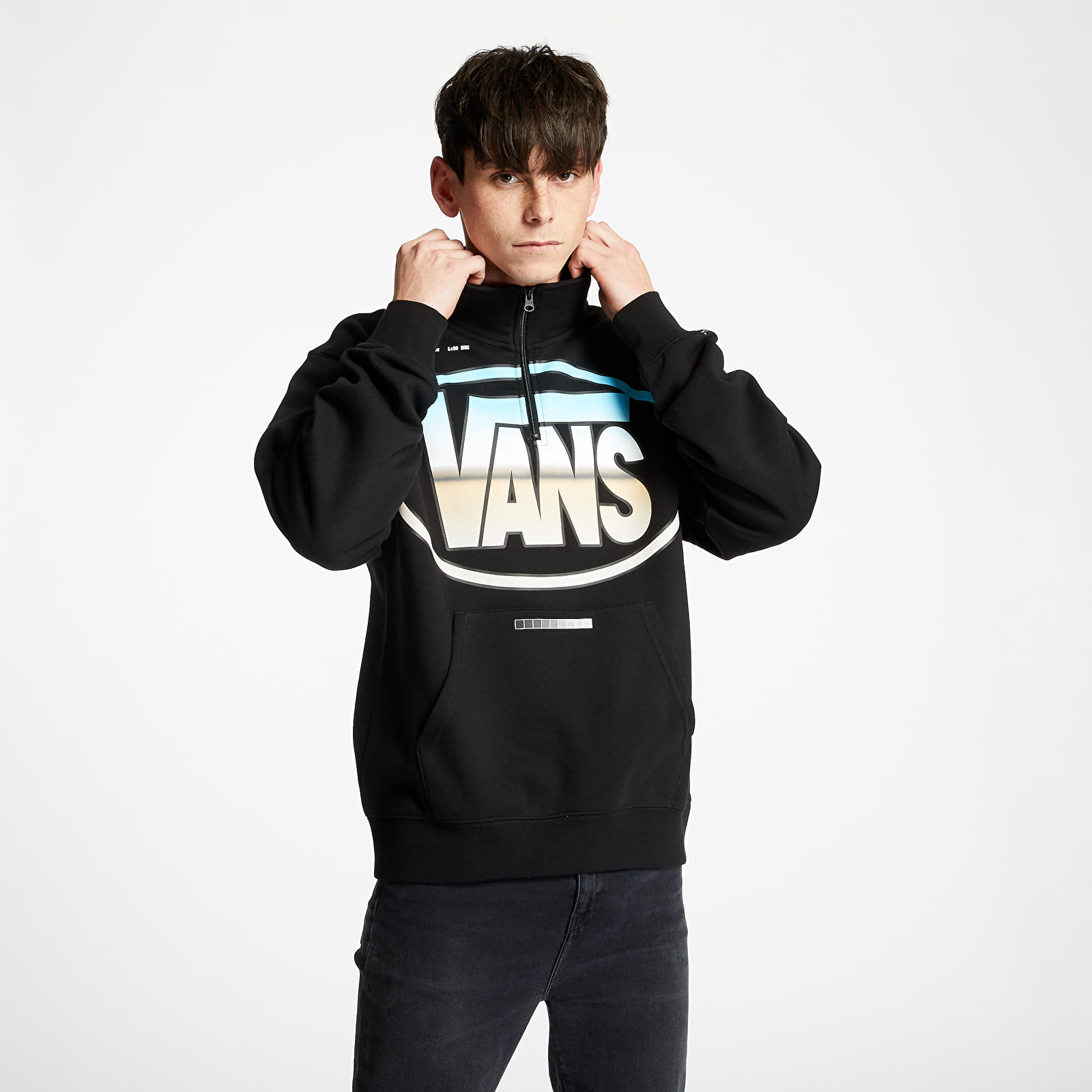 Puloverji   Vans Vault x LQQK Quarter Zip Sweatshirt Black