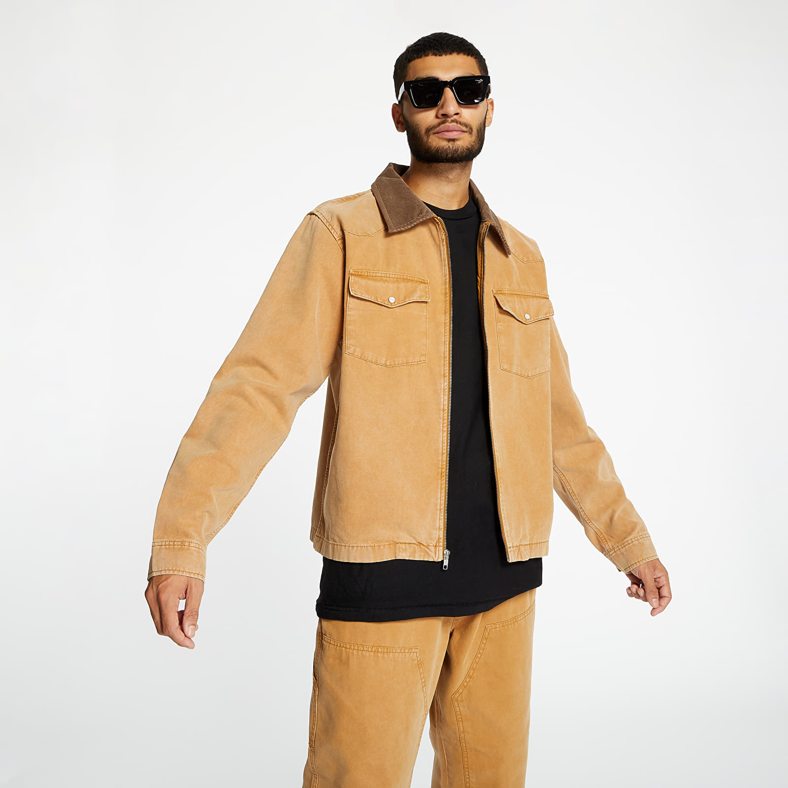 Hemden Stüssy Washed Canvas Work Shirt Gold | Footshop
