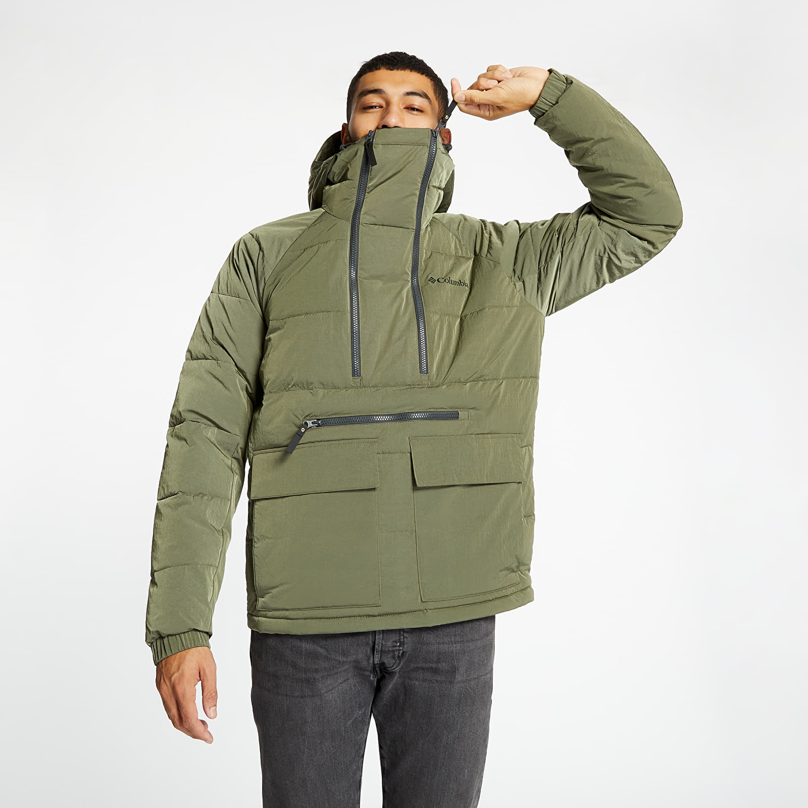 Jackets Columbia Kings Crest Pullover Jacket Stone Green Footshop