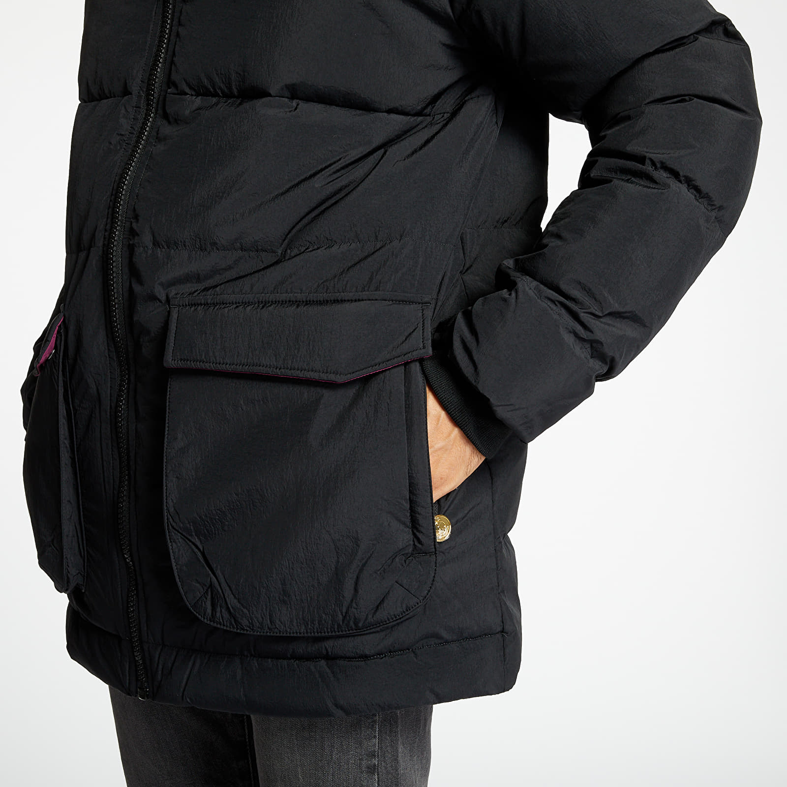 Jacken Jordan PSG Solid Down Parka Black/ Bordeaux/ Metallic Gold