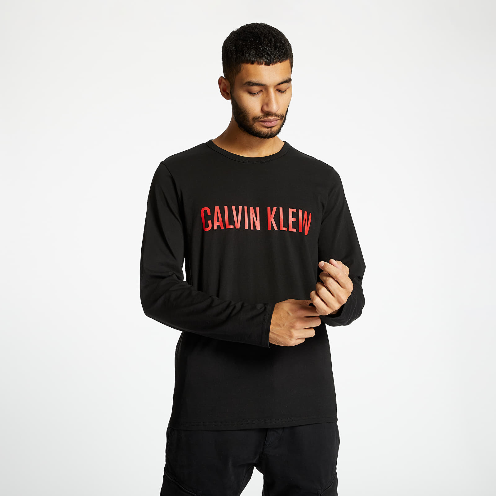 Calvin klein black hotsell and red t shirt