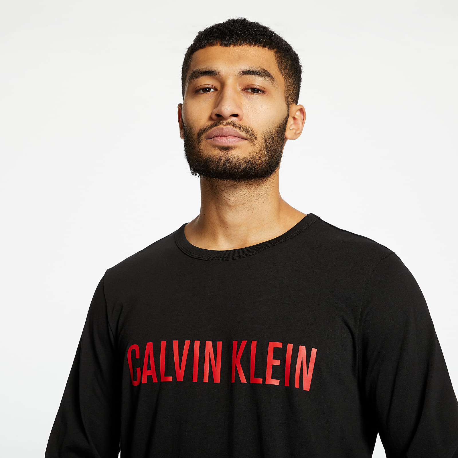 T-Shirts Calvin Klein Lounge Long-Sleeve TEE Black/Red