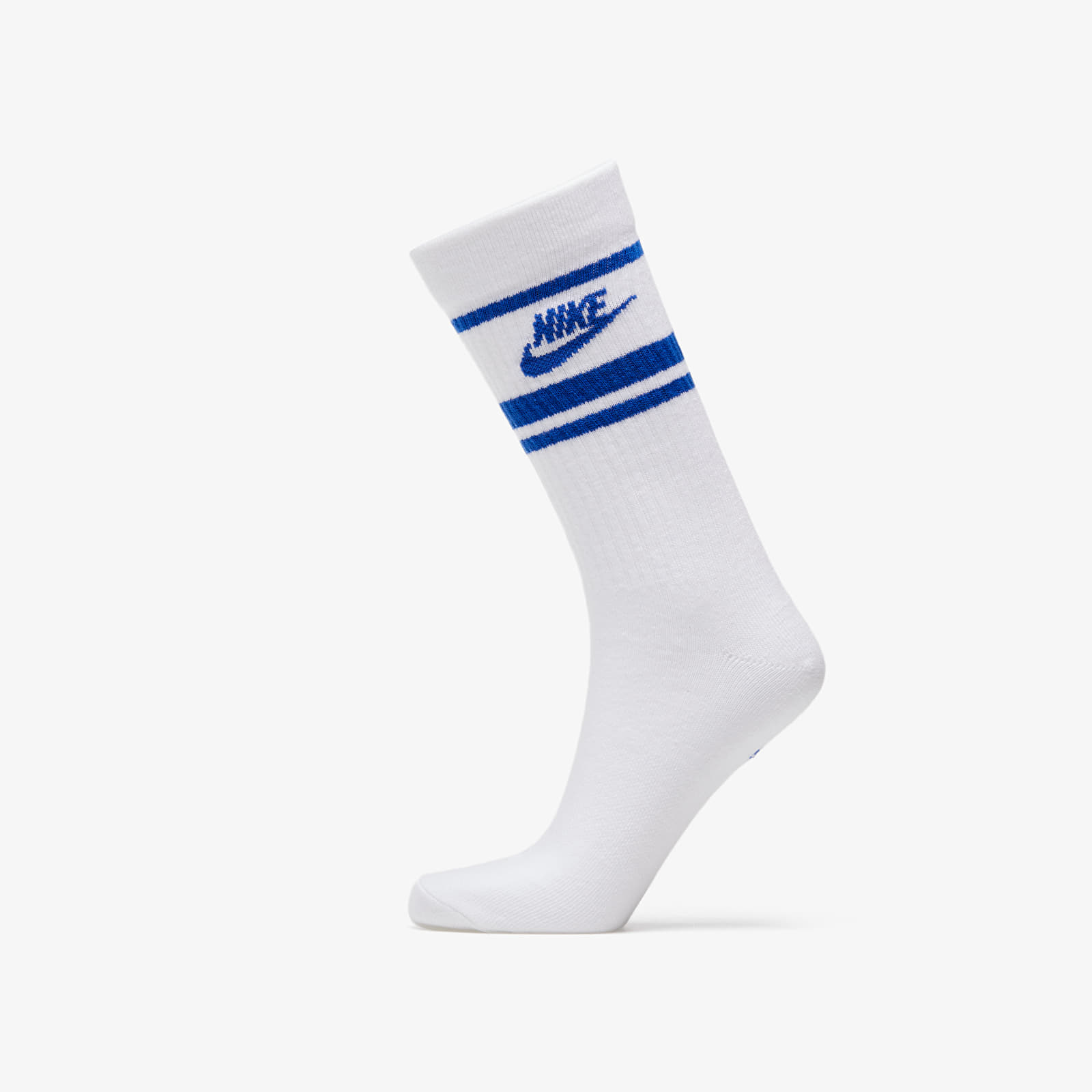 Zoknik Nike Sportswear Essential Crew Socks (3 Pairs) White/ Game Royal/ Game Royal