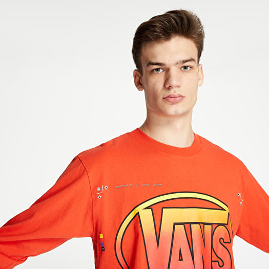 T Shirts and shirts Vans Vault x LQQK Long Sleeve T shirt Bright Orange Footshop