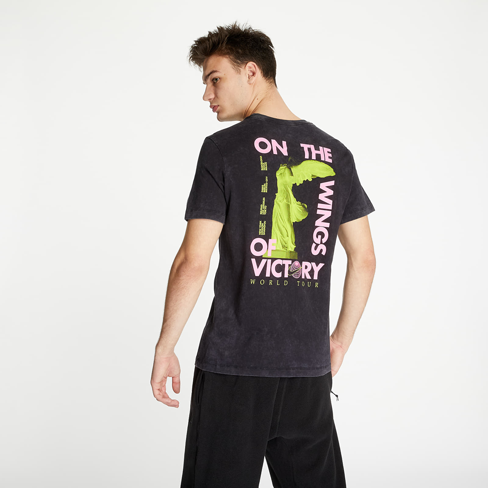 Koszulki Nike Sportswear Tee Music Tour Wash Black