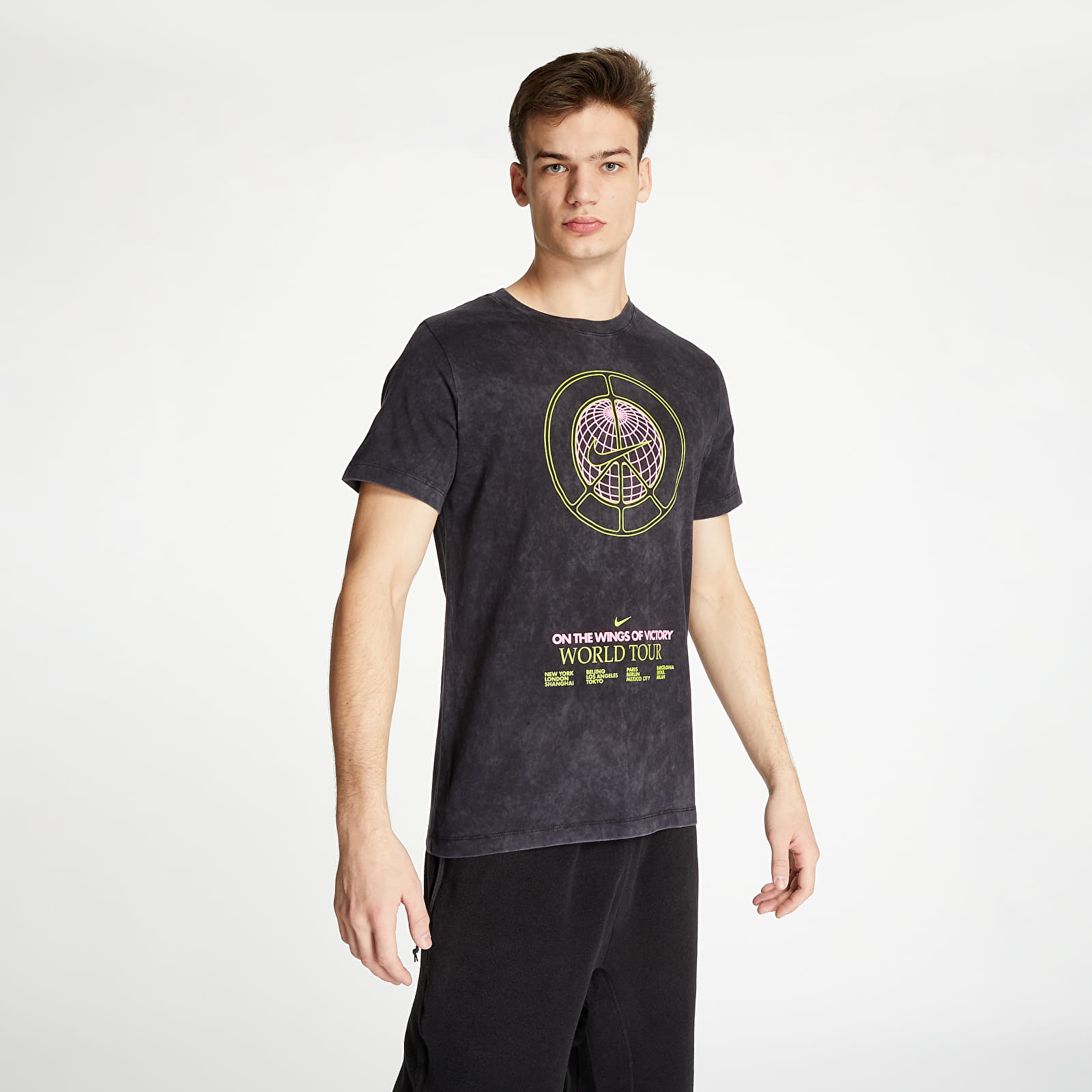Koszulki Nike Sportswear Tee Music Tour Wash Black