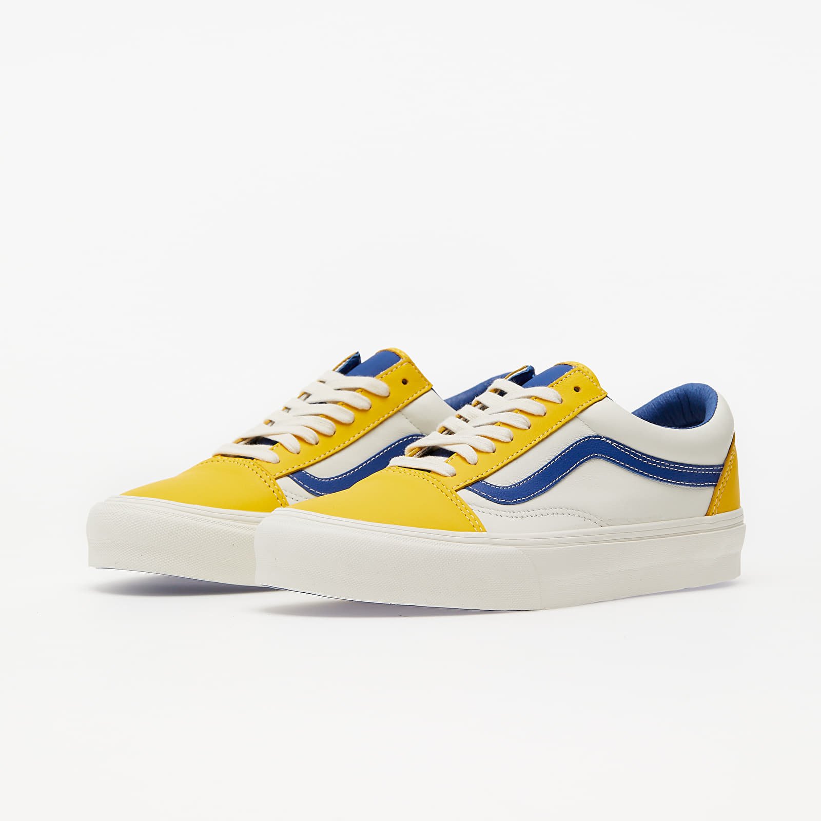 Buty męskie Vans Vault Old Skool LX (Leather) Lemon/ Blue/ True White