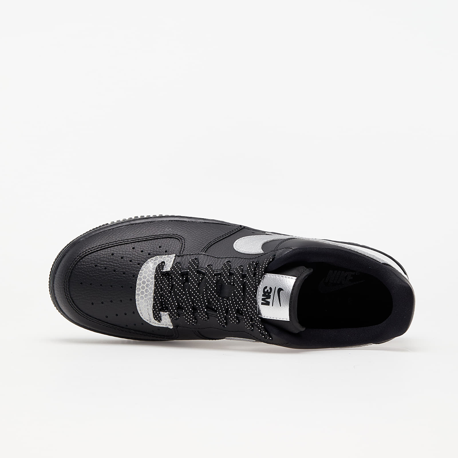 Încălțăminte și sneakerși pentru bărbați Nike Air Force 1 '07 LV8 3M Black/ Metallic Silver-Black
