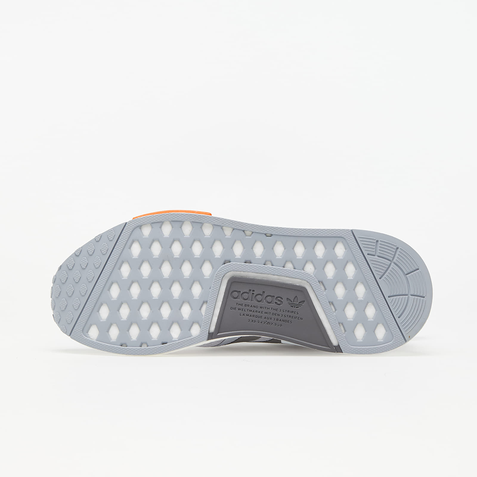 Ανδρικά παπούτσια adidas NMD_R1 Halo Silver/ Black Silver Metallic/ Bahia Orange