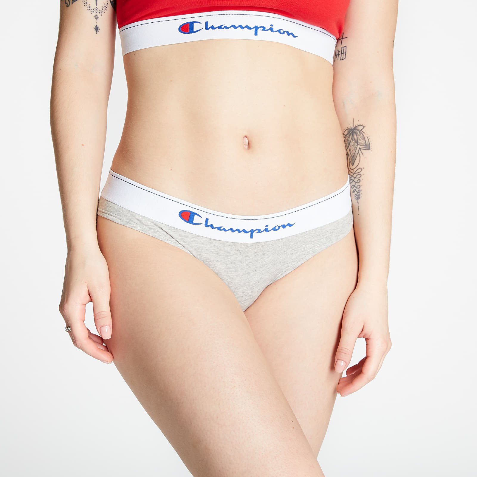 Women s underwear Champion 2Pack Brief Red Grey Footshop