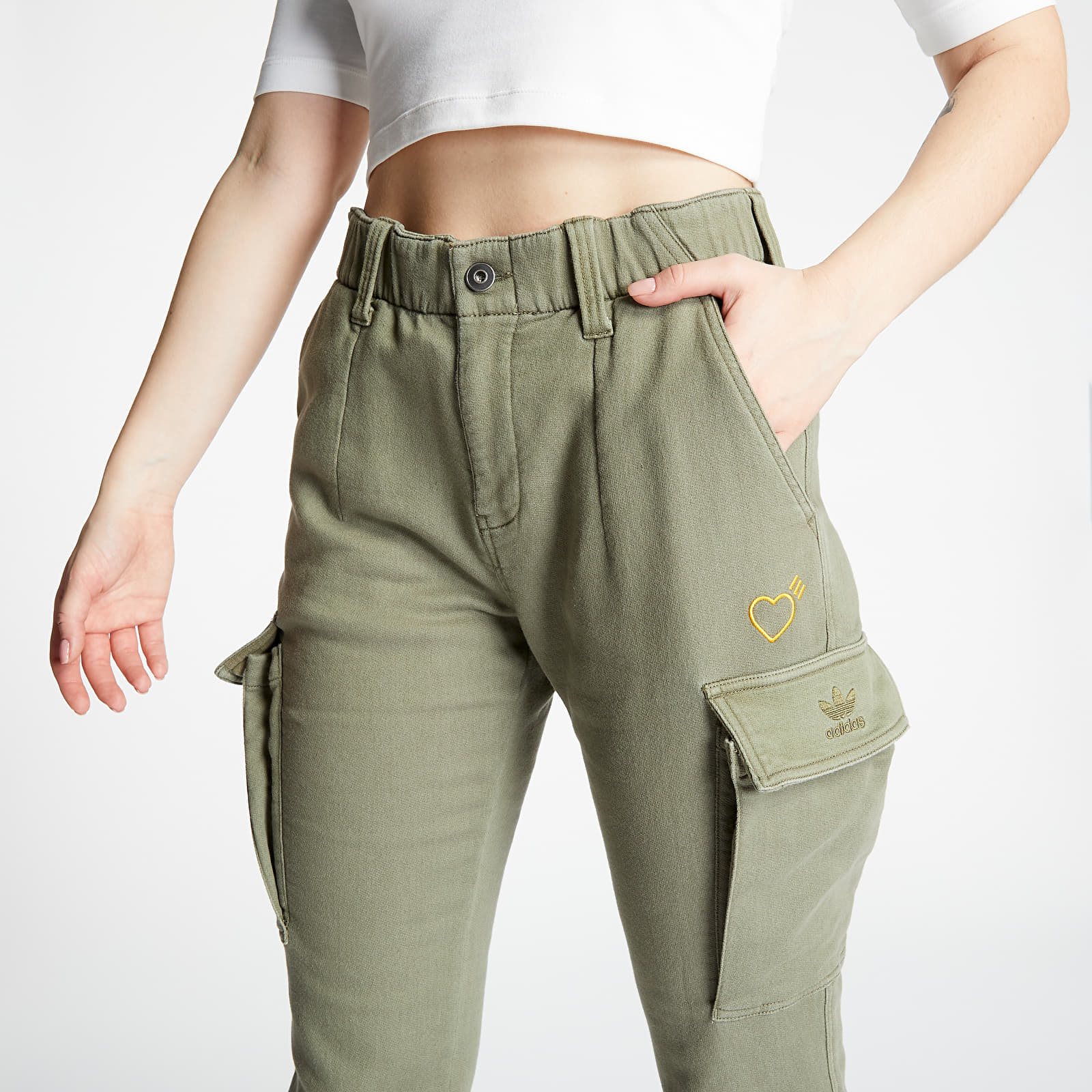 Spodnie adidas Human Made 5P Pants Raw Khaki