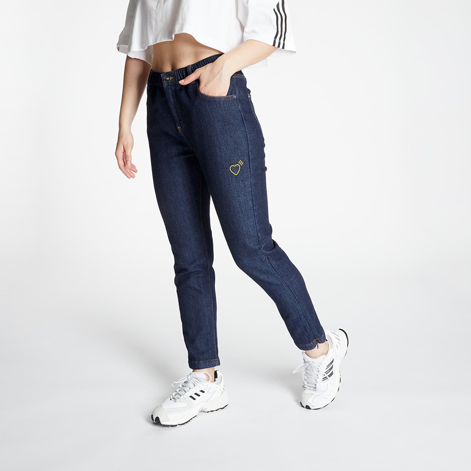 Pants and jeans adidas Human Made Denim Trackpants Collegiate Navy