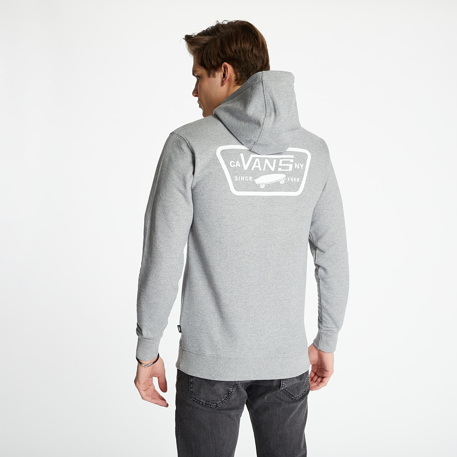 Hanorac Vans Full Patched Pullover Sweatshirt Cement Heather