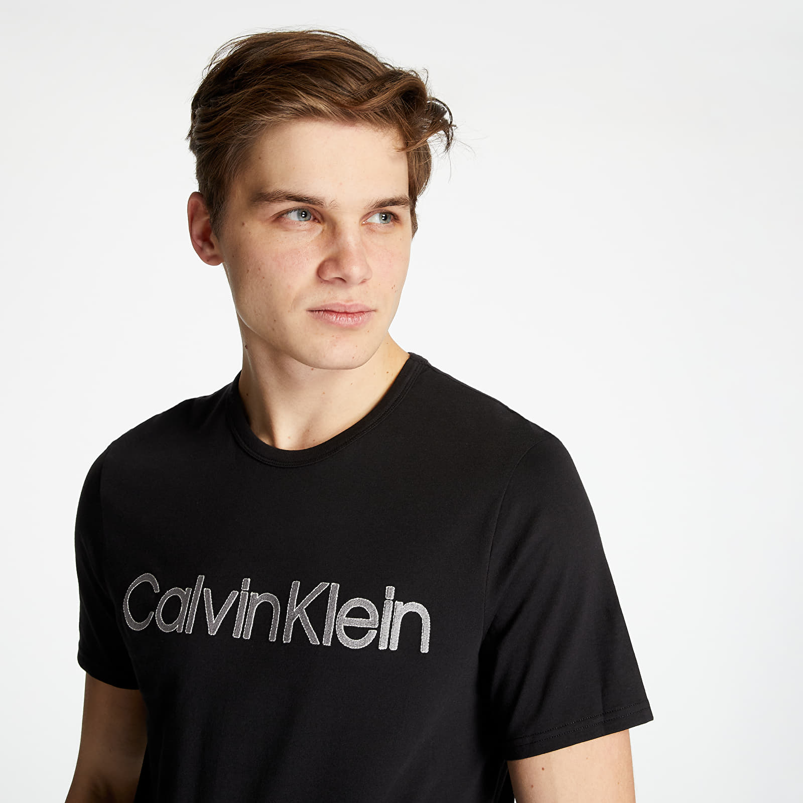 Trička Calvin Klein Short Sleeve Crewneck Tee Black