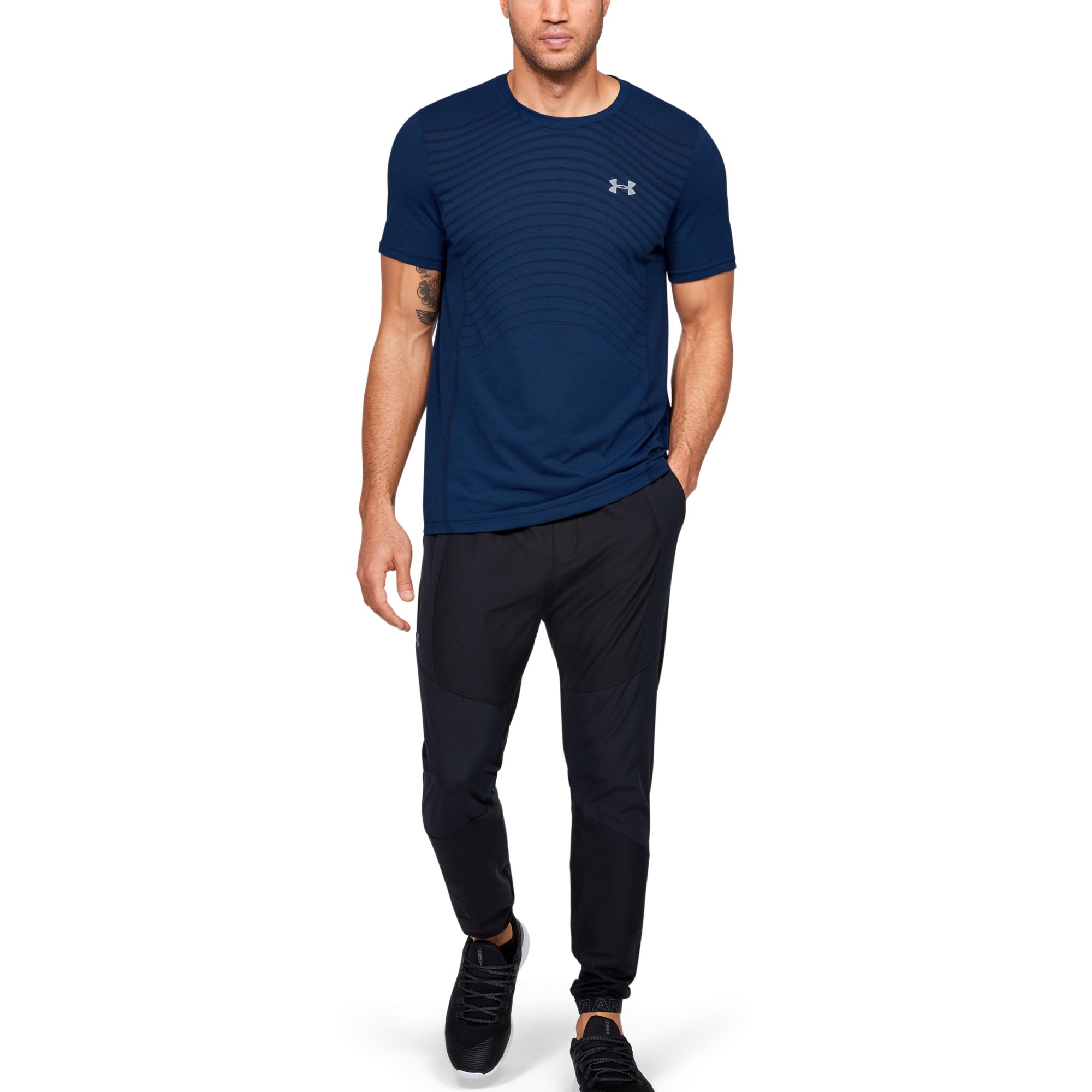 Футболки Under Armour Seamless Wave SS Blue