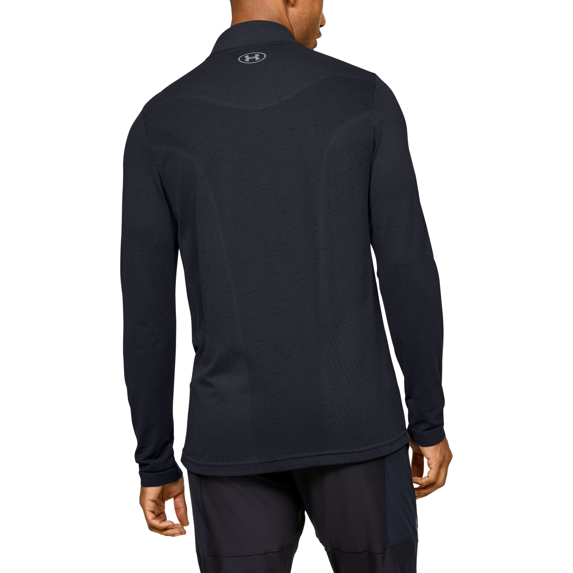T-Shirts Under Armour Seamless 1/2 Zip Black