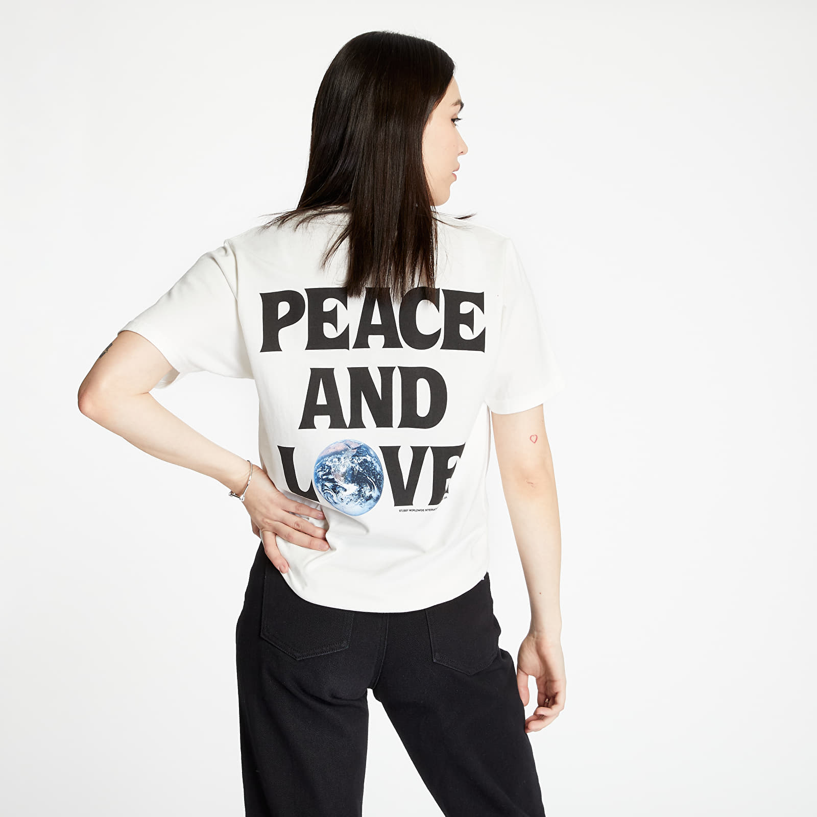 Peace and love stussy hoodie outlet