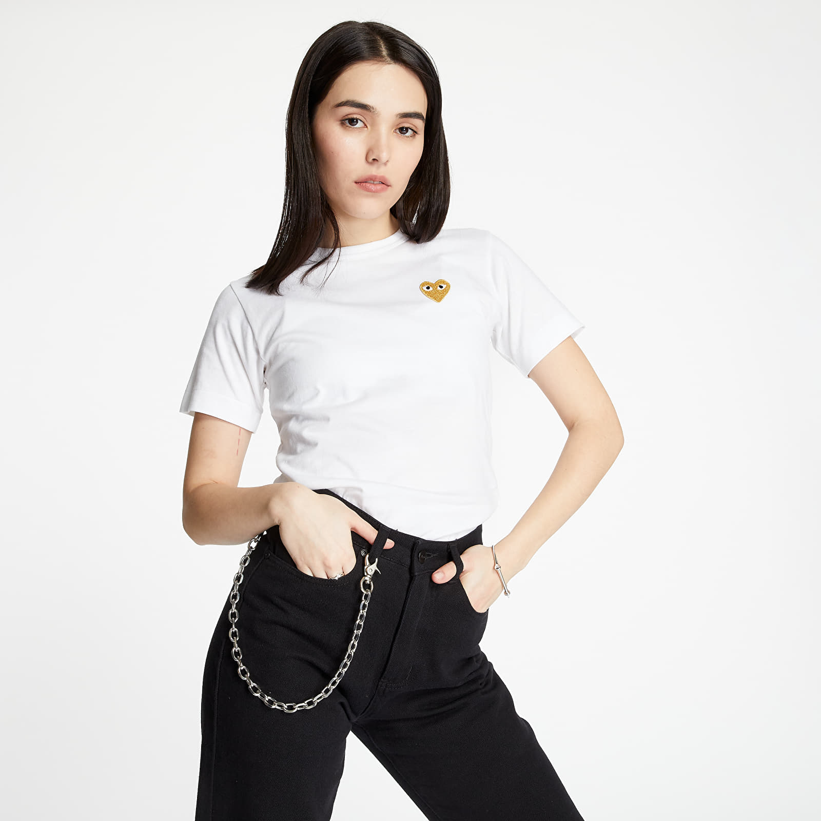 T-Shirts Comme des Garçons Play T-shirt White