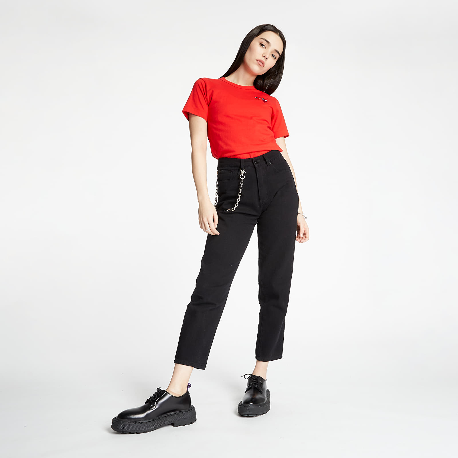 Tričká Comme des Garcons PLAY Tee Red