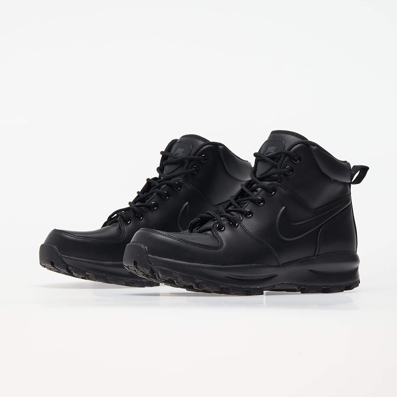 Men s shoes Nike Manoa Leather Black Black Black Footshop