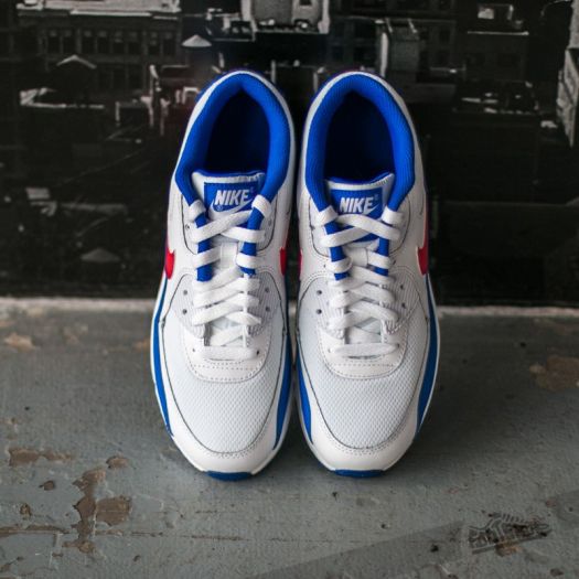 Women's nike red sale white and blue shoes