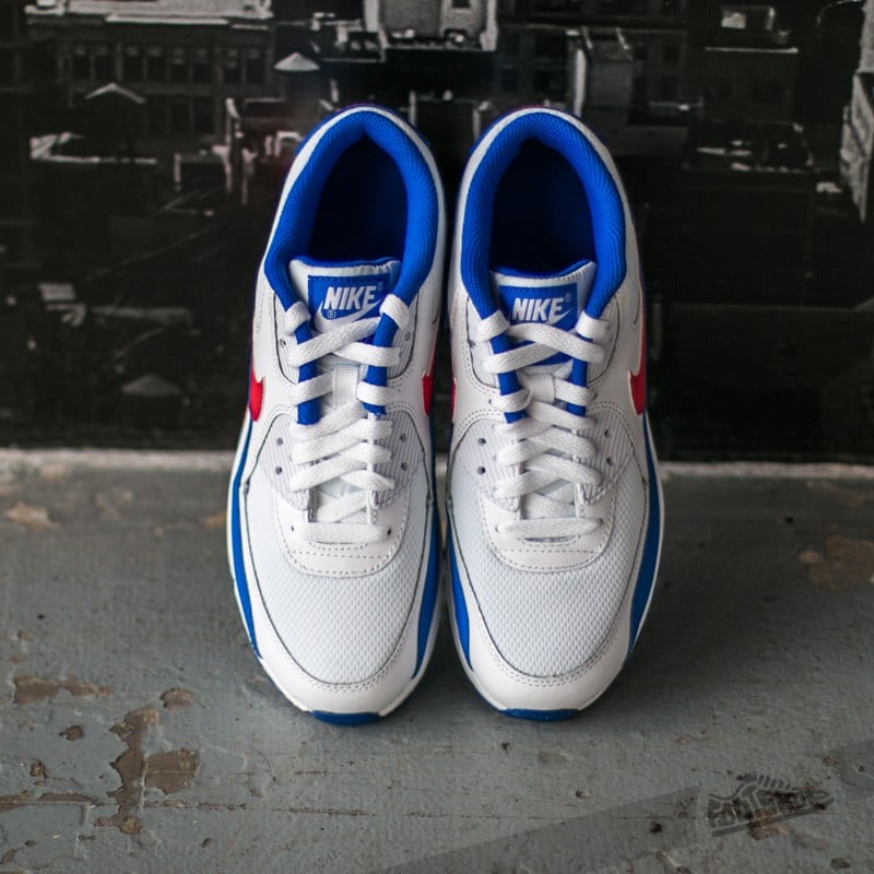 Women s shoes Nike Air Max 90 Mesh GS White University Red