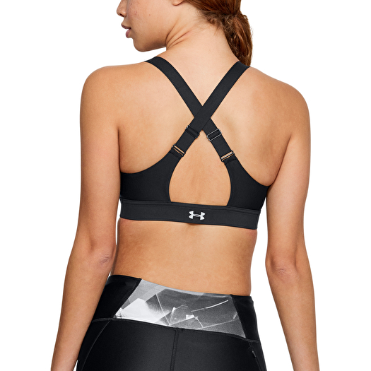 Women s underwear Under Armour Vanish High Zip Bra Black Footshop