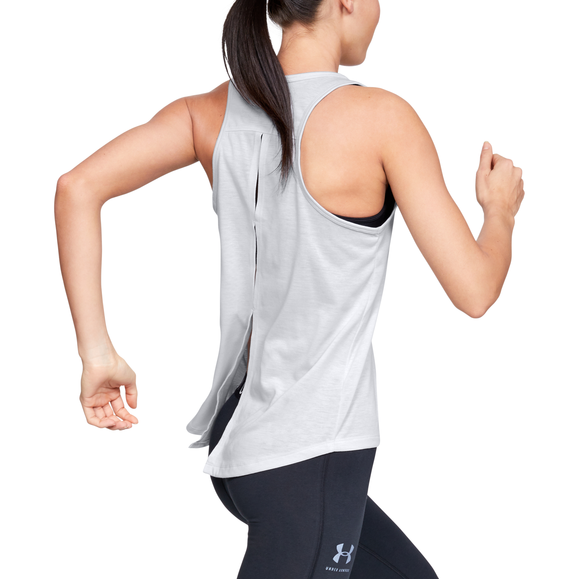 Under armour whisperlight tie back tank best sale