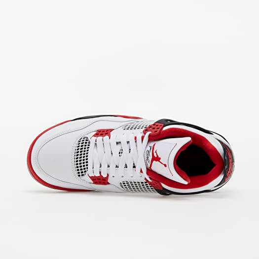 Men s shoes Air Jordan 4 Retro White Fire Red Black Tech Grey Footshop