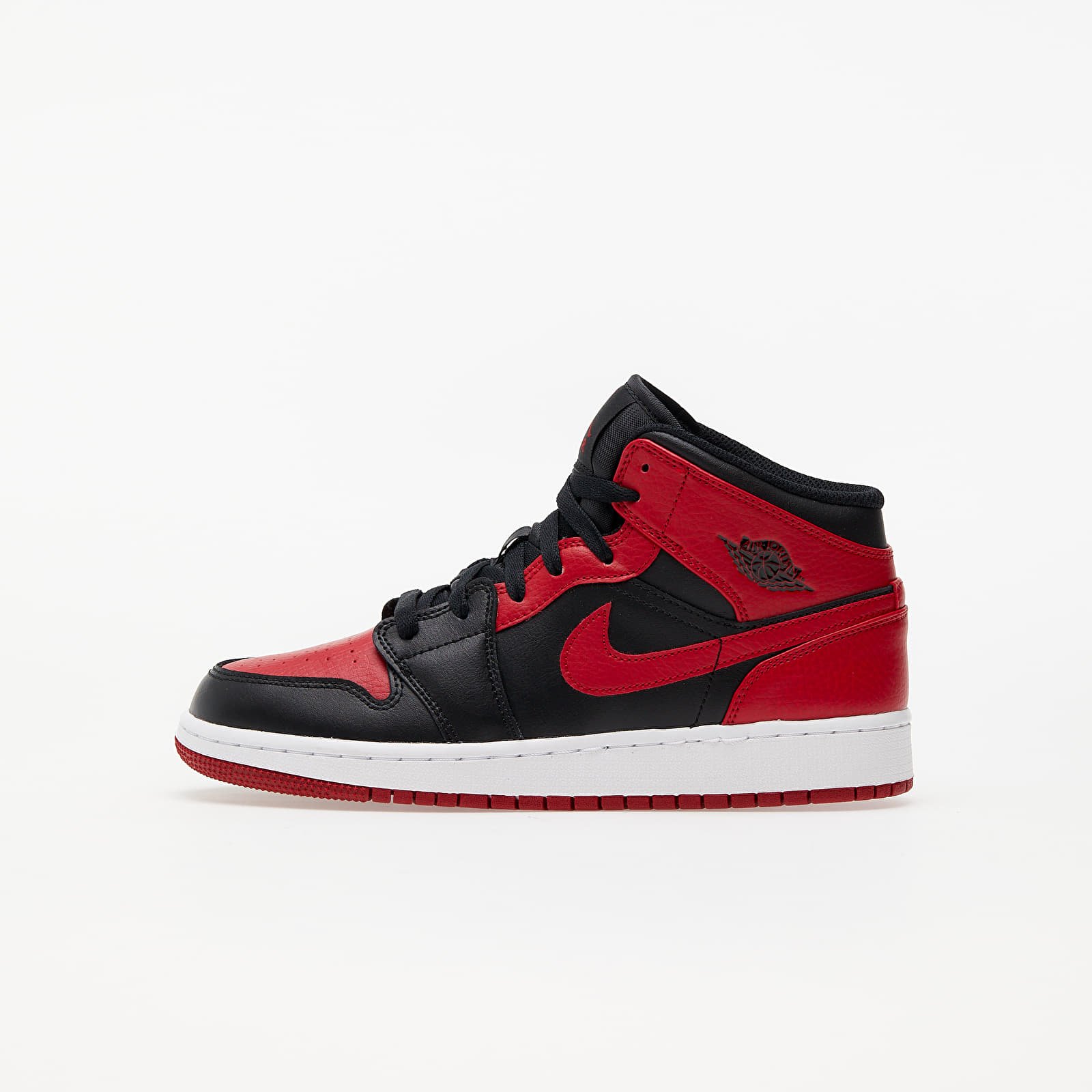 Kids' sneakers and shoes Air Jordan 1 Mid (GS) Black/ Gym Red-White