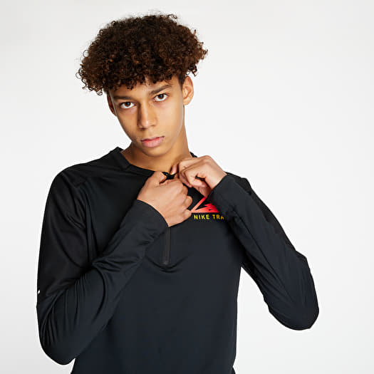 T-shirts Nike Trail Long Sleeve Tee Black | Footshop