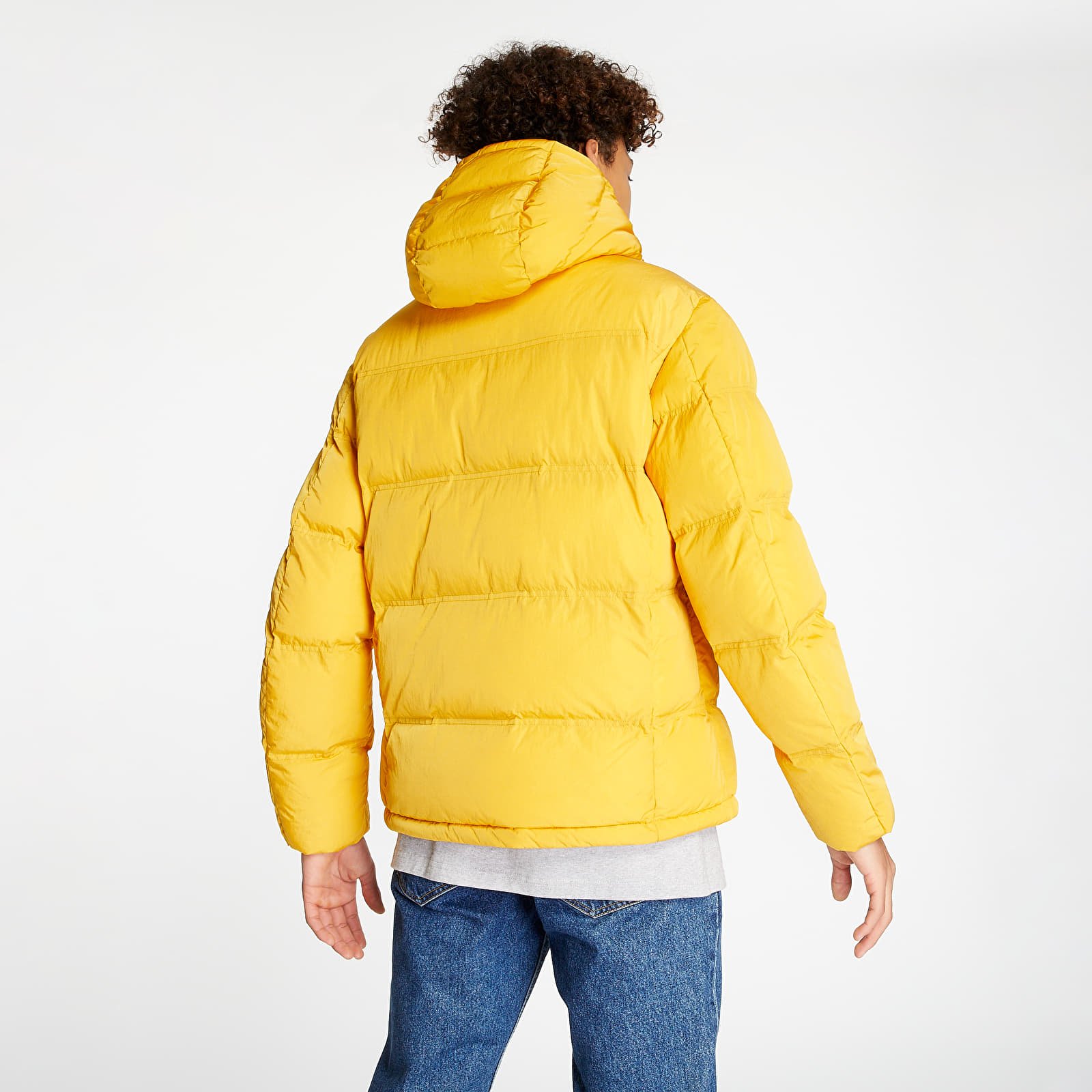 Kabátok Champion Hooded Puffer Jacket Yellow
