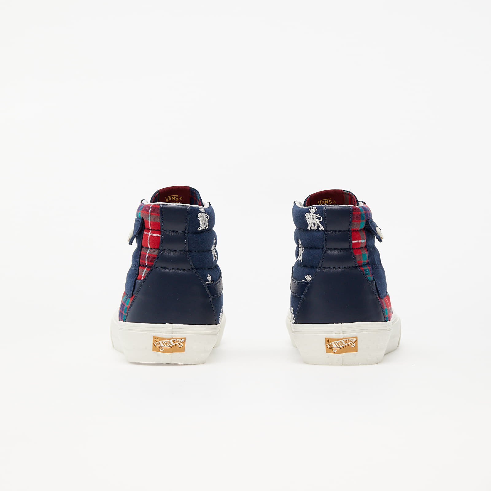 Moški čevlji Vans Vault x Baracuta Sk8-Hi Pocket LX Dress Blues/ Tartan Plaid/ Marshmallow