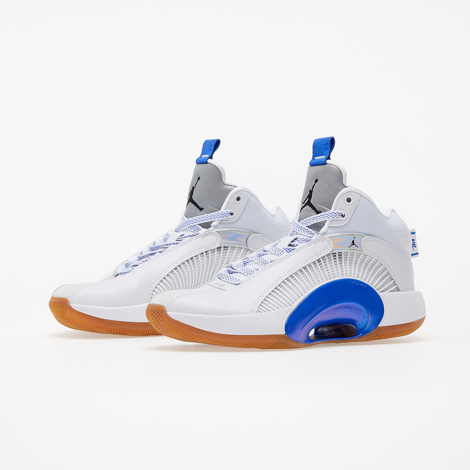 Men's shoes Air Jordan XXXV SH White/ Black-Hyper Royal-Gum Med Brown |  Footshop