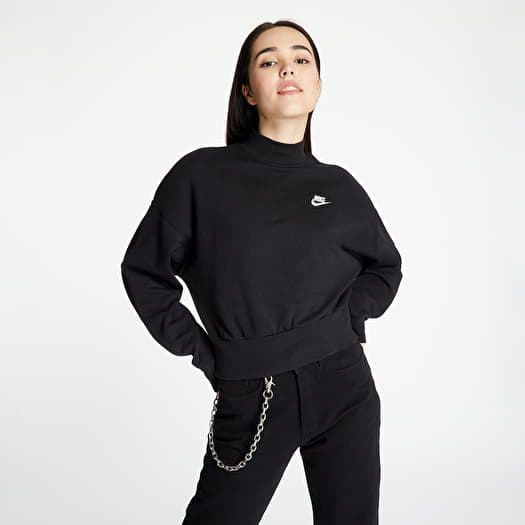 Nike womens sweatshirt black cheap