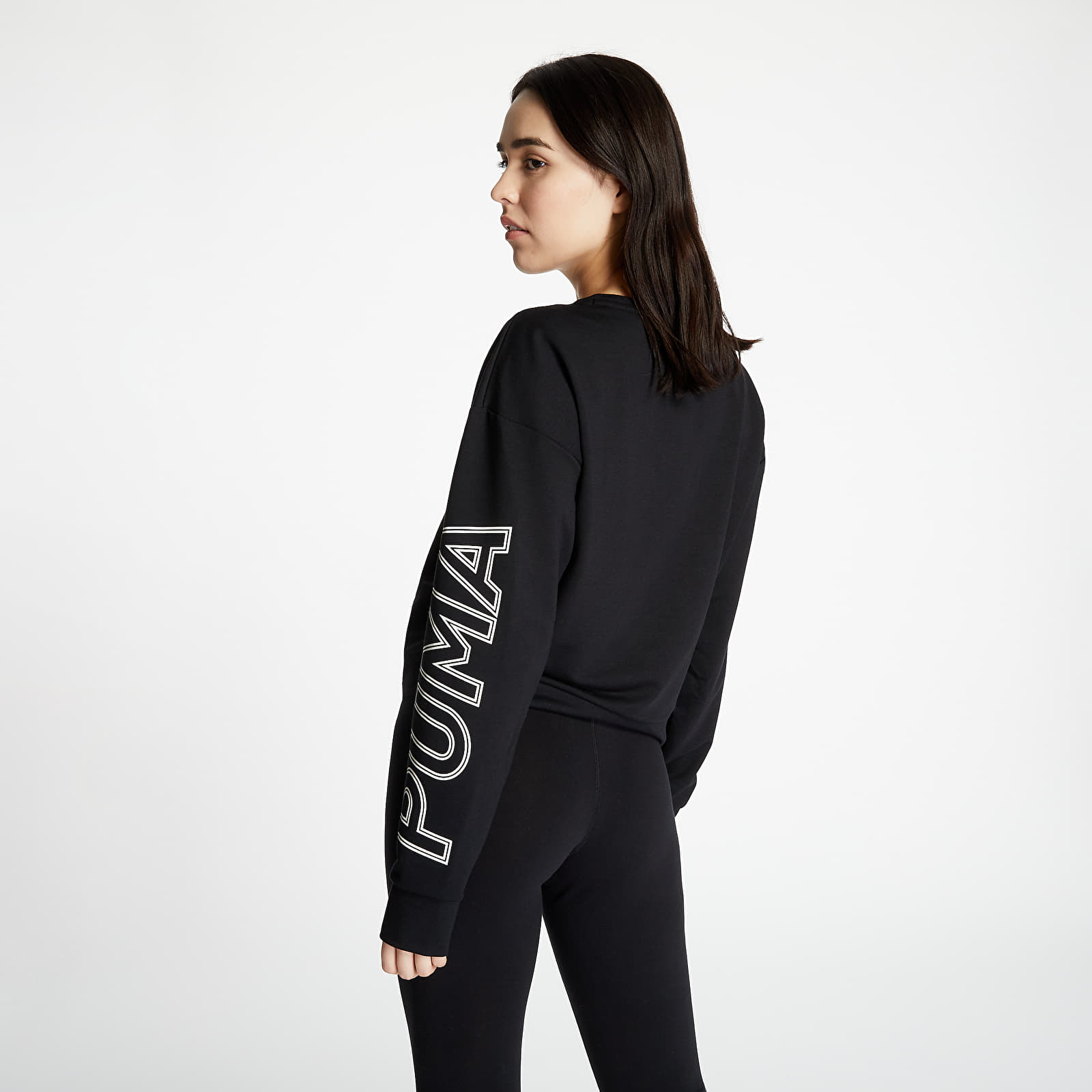 Sudaderas Puma Modern Sports Crew Puma Black-Salmon Rose