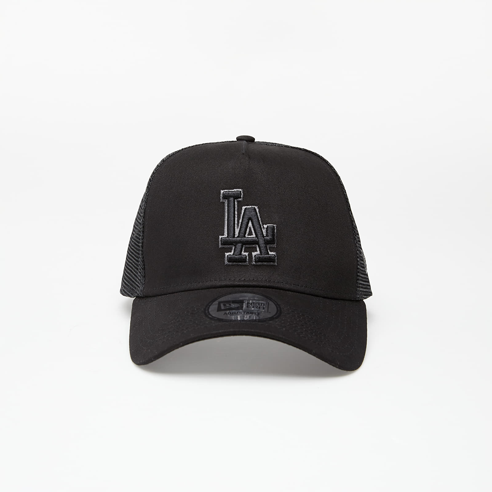 Caps New Era Cap 9Forty Af Trucker Mlb Bob Team Logo Los Angeles Dodgers Black/ Black