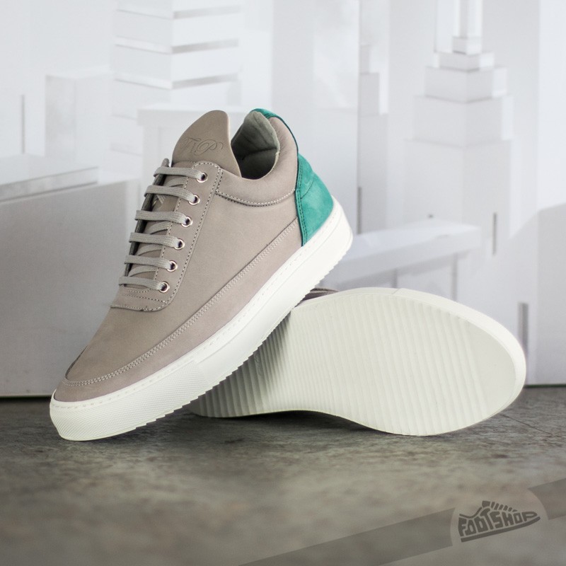 Încălțăminte și sneakerși pentru bărbați Filling Pieces Low Top Two Tones Grey/ Turquoise
