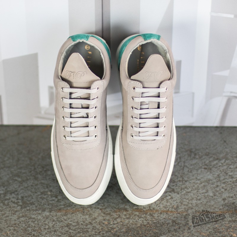 Încălțăminte și sneakerși pentru bărbați Filling Pieces Low Top Two Tones Grey/ Turquoise