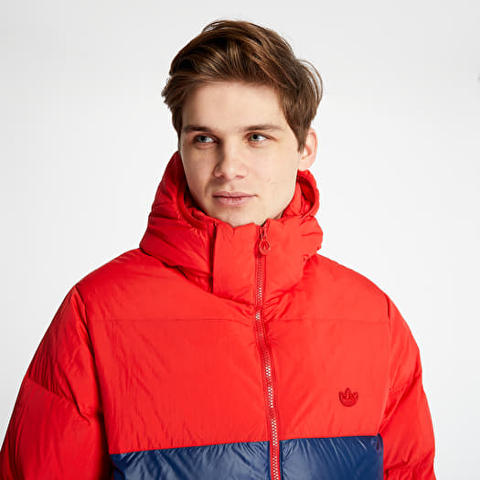 adidas Down Regen Puffer Jacket Scarlet/ Collegiate Navy | Footshop