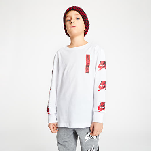 Dětské oblečení Jordan Jumpman Classics Hbr Ls (8-15Y) White