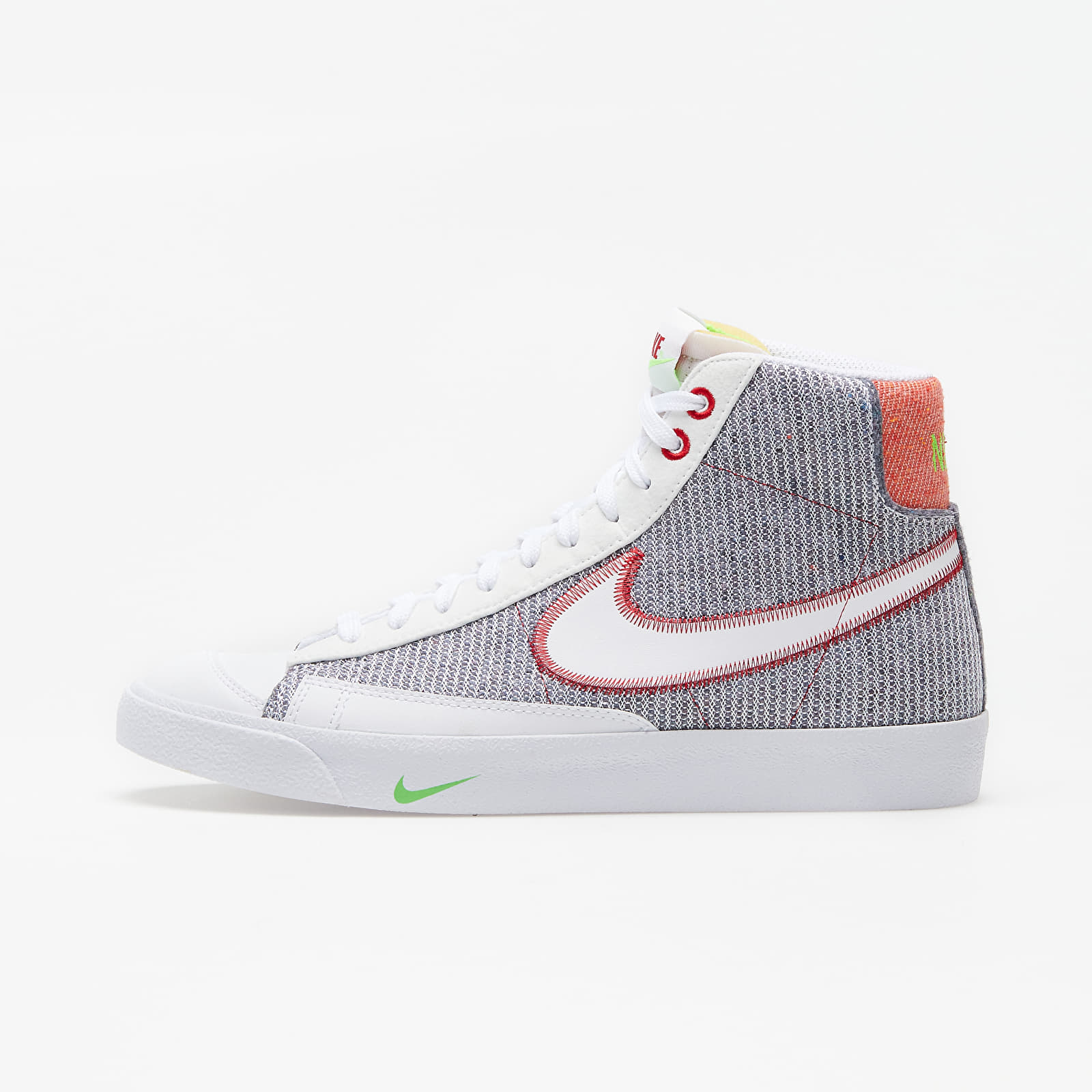 Men's shoes Nike Blazer Mid '77 Grey/ White-Sport Red-Electric Green