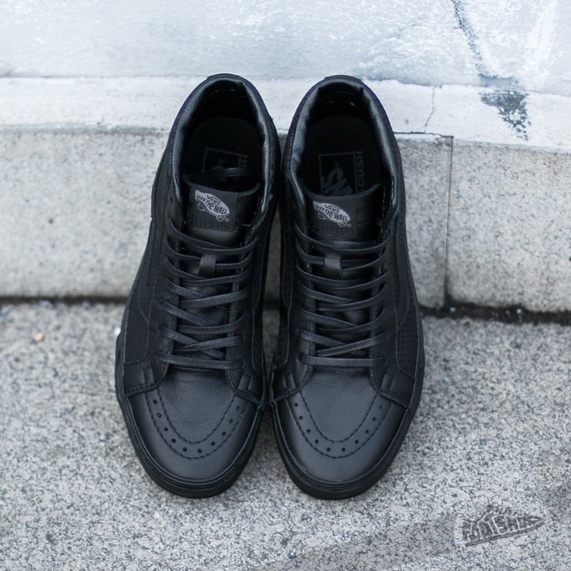 Încălțăminte și sneakerși pentru bărbați Vans Sk8-Hi Reissue Snake Leather Black