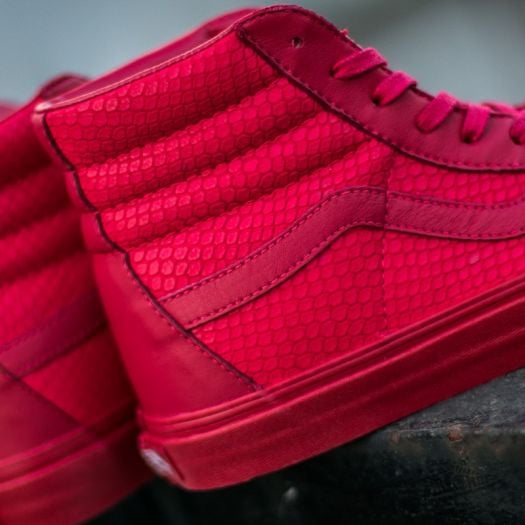 All red vans high online