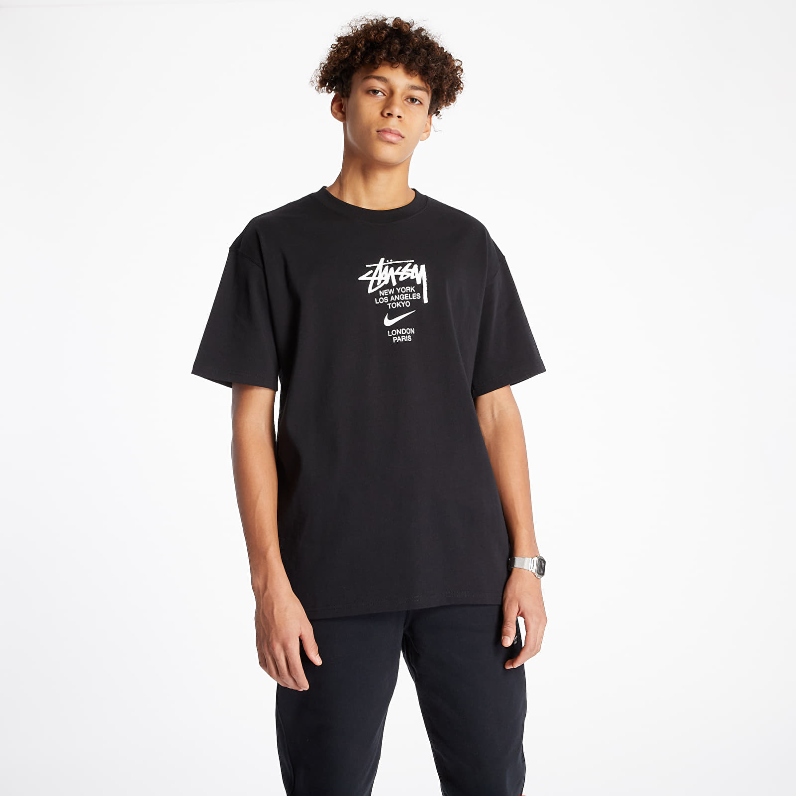 T shirts Nike x St ssy Tee Black Footshop