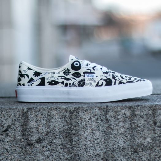 Vans authentic sf black white on sale