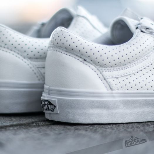 Vans Old Skool Zip Perf Leather True White