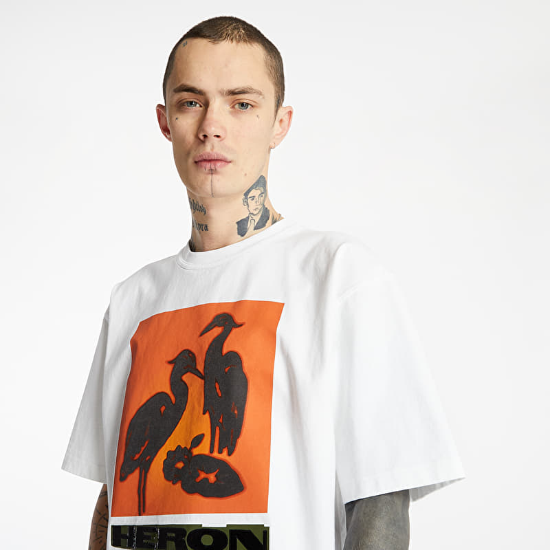 T-shirts Heron Preston Tee White/ Orange (HMAA020R21JER0030120